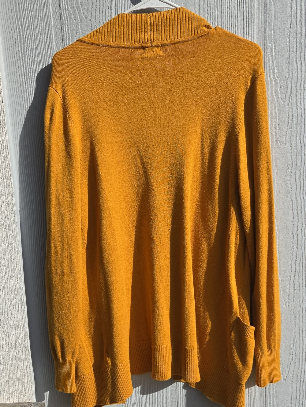 Cielo Women's Golden Yellow Open-Front Cardigan - Picture 4 of 4